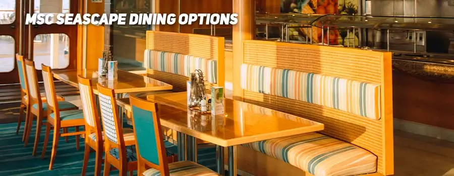 MSC Seascape Dining Options
