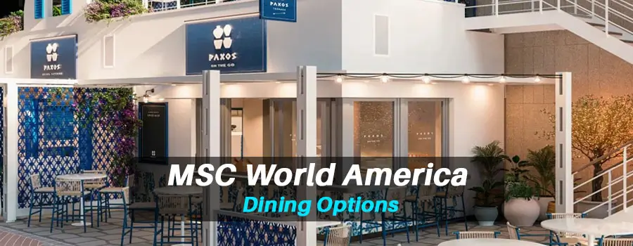 MSC World America Dining Options