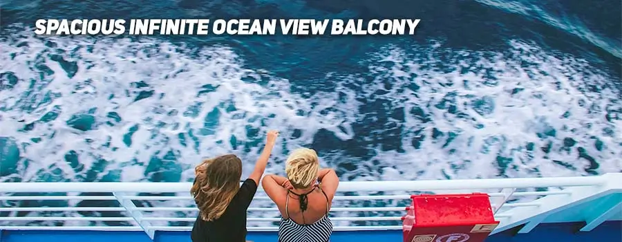 Spacious Infinite Ocean View Balcony